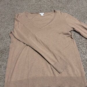 J. Crew Light Brown Knit Top